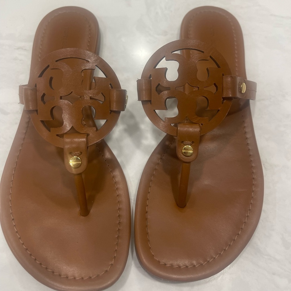 Tory burch miller sandals size 8.5!  Great condition. Only worn a few times!